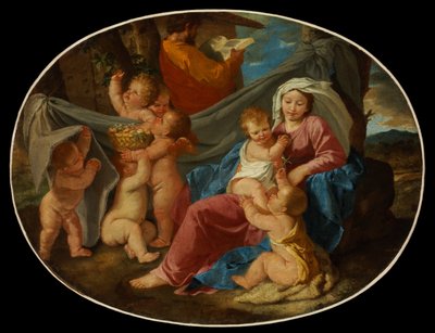 残りのエジプトへの飛行 作： Nicolas Poussin
